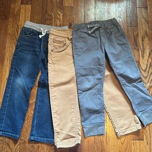 Toddler Boys 4T Cat & Jack pants (3 pairs)